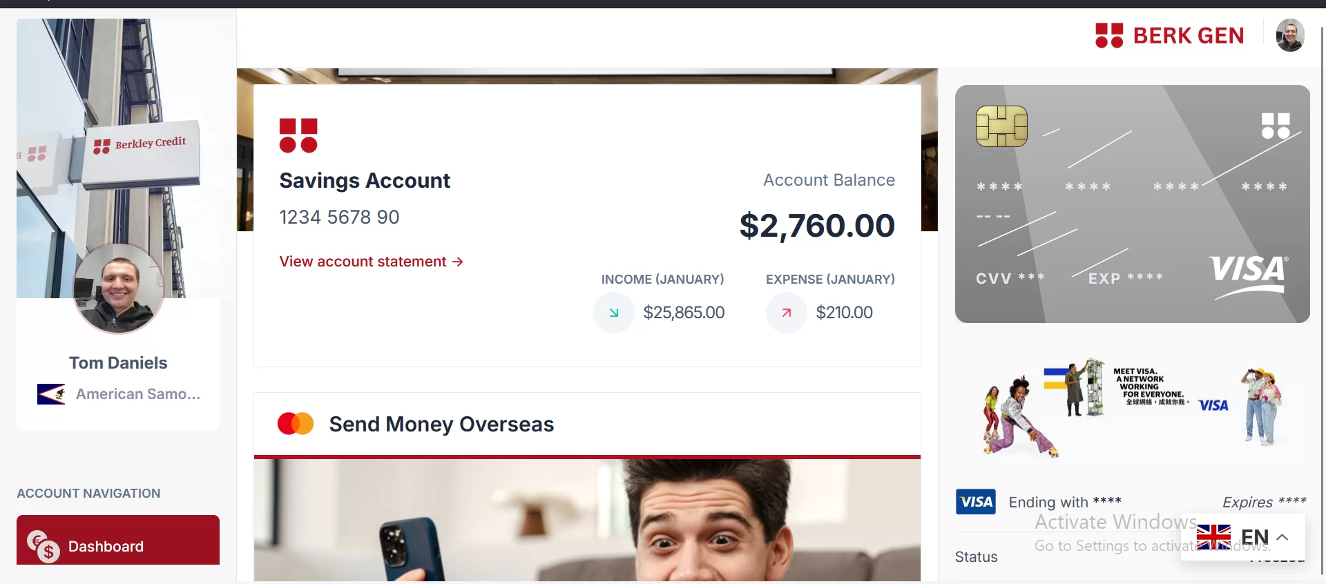 Berk Gen Online Banking